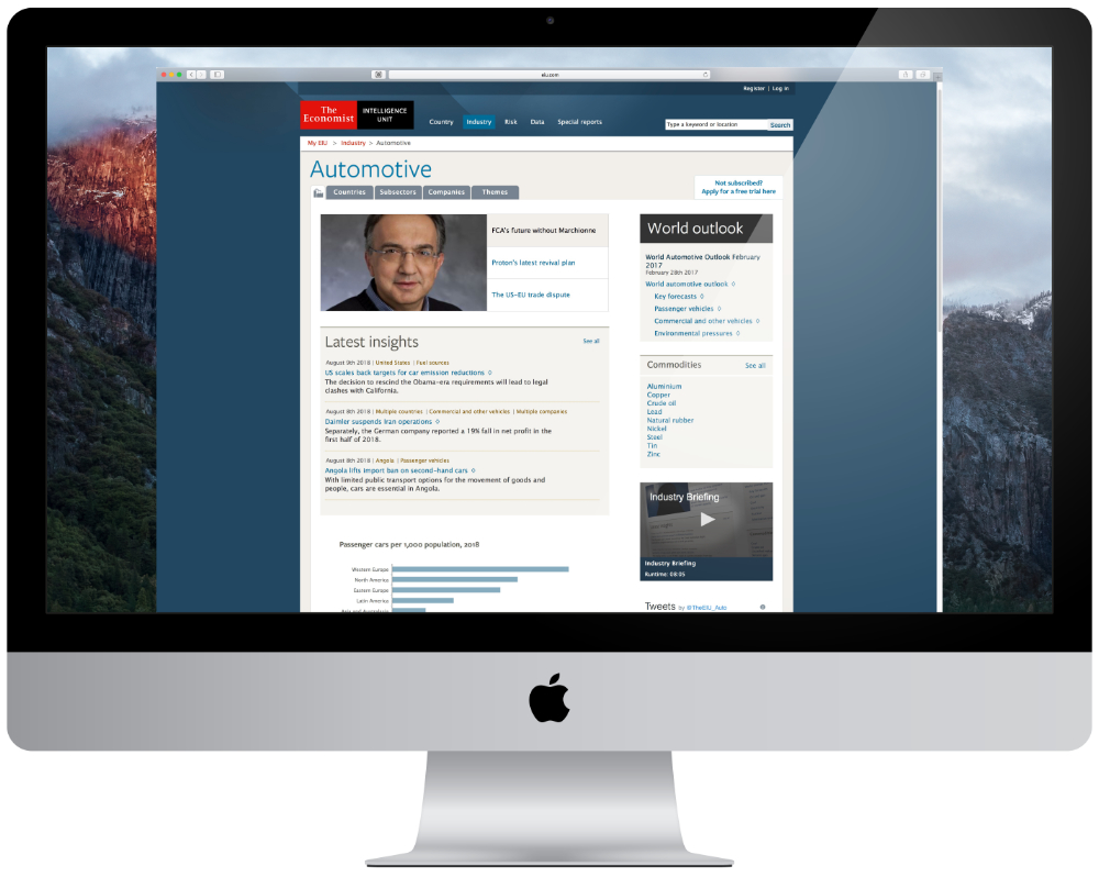 Case study for the Economist Intelligence Unit