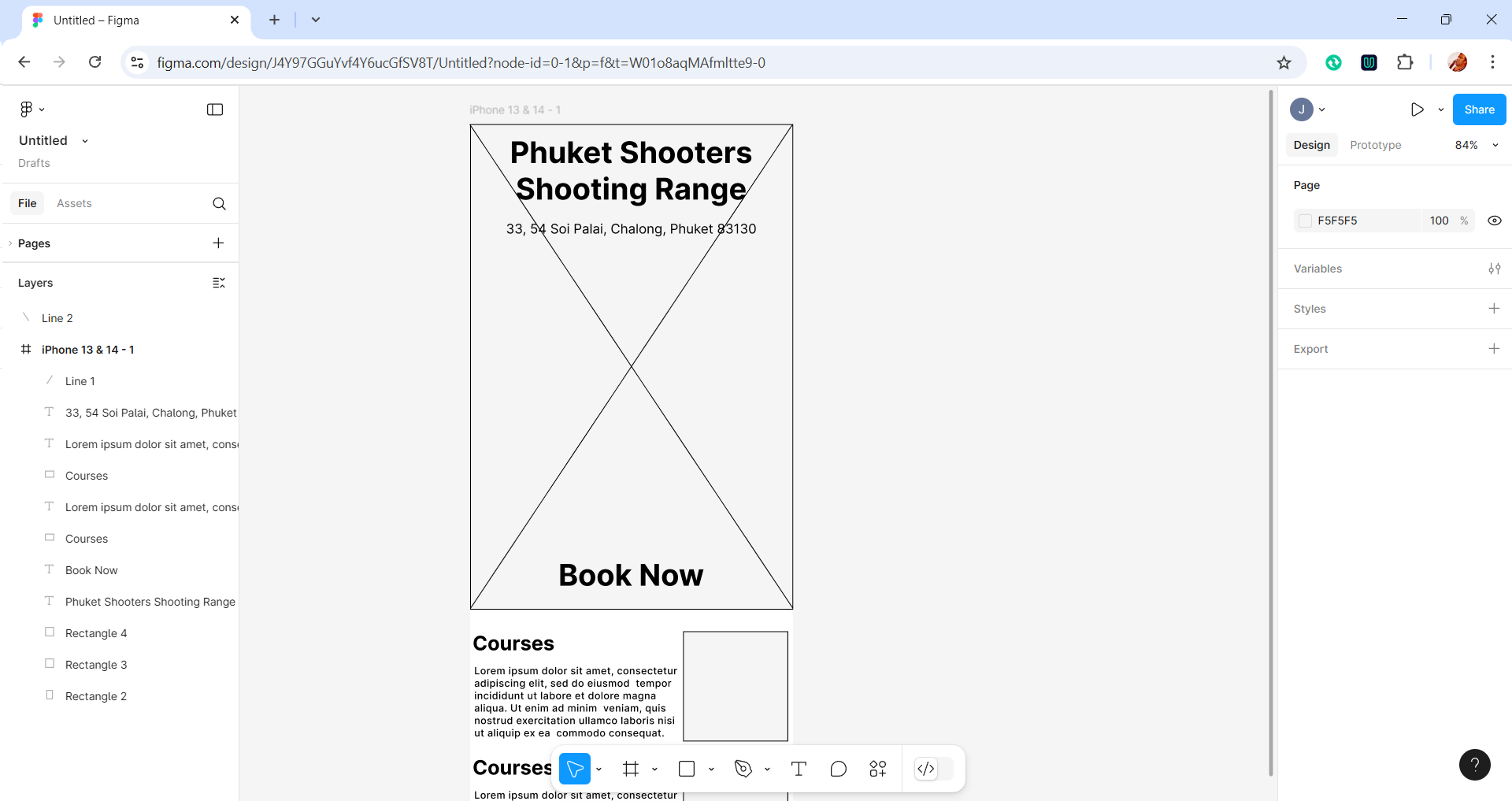 A prototype made in Figma